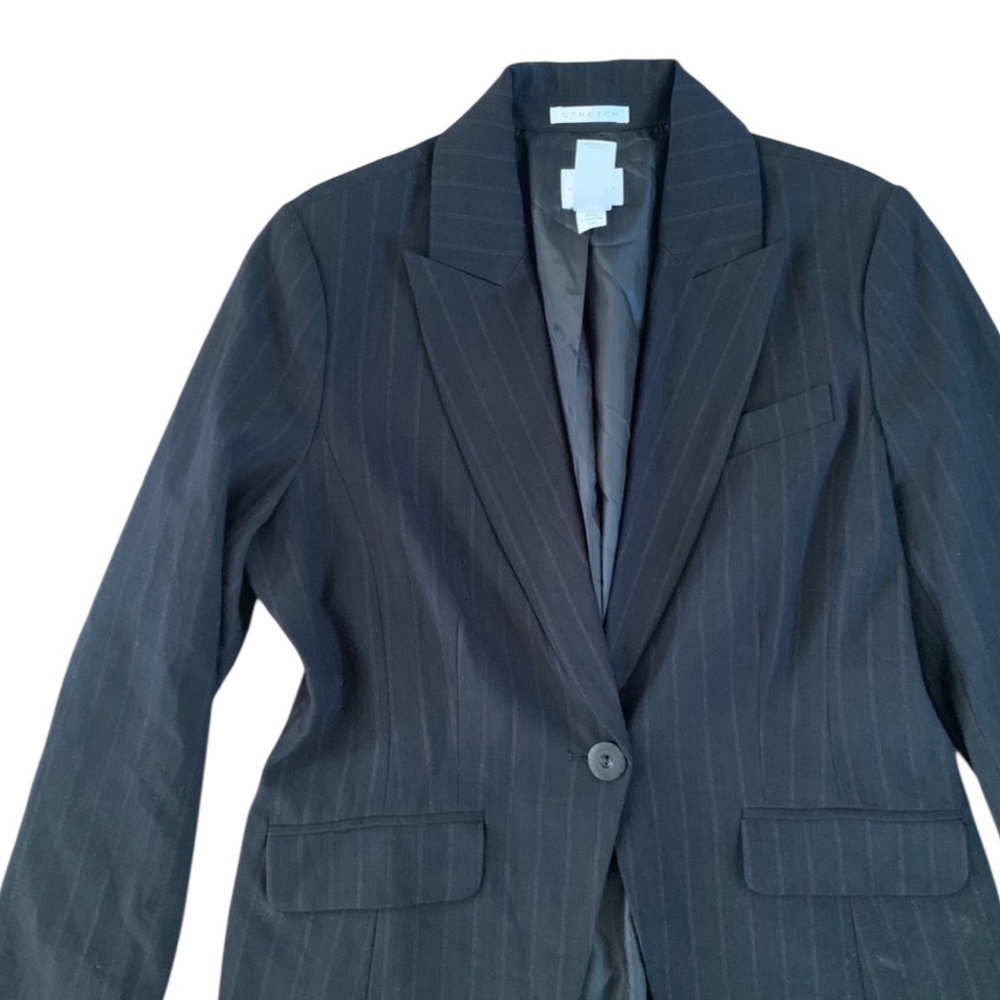 Emma James Striped Womens Blazer Jacket Size 12 - Picture 6 of 7